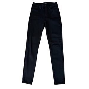 Just Black Denim 5 Pocket Classic Skinny Jean Black Knit # BP258J Women Size 26